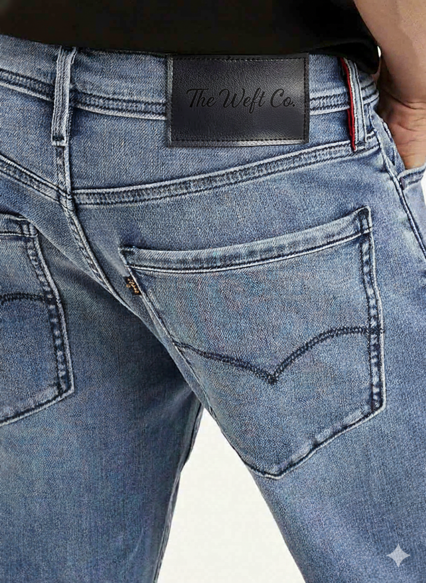 Men's Slim Fit Mid Tapered  Rise Jeans